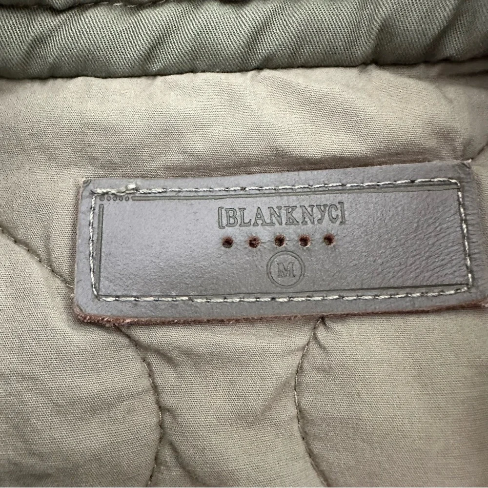 BLANK NYC Olive Green Quilted Women's Bomber Jacket - Picture 5 of 8